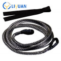 Synthetic electric winch rope for car